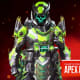 Caustic's Prestige Skin 'Apex Contagion' Tier 3 in Apex Legends Unveiled Collection Event.